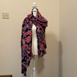 NWOT Lilly Pulitzer For the Halibut Oversized Scarf - Bright Navy